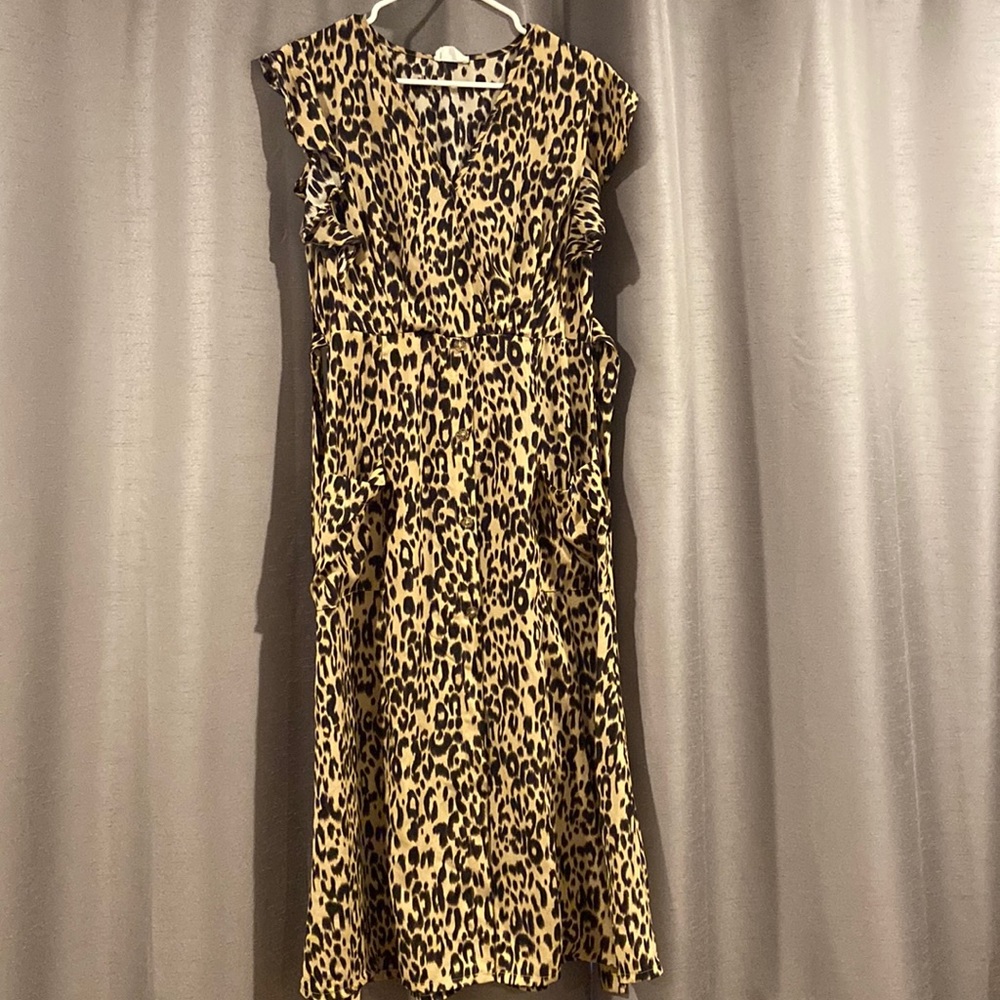 Worn once cheetah dress